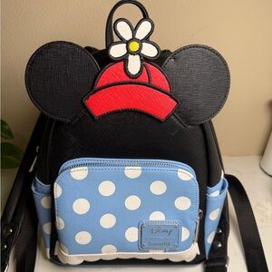 Loungefly Disney Black and Blue Backpack with Iconic Ears
